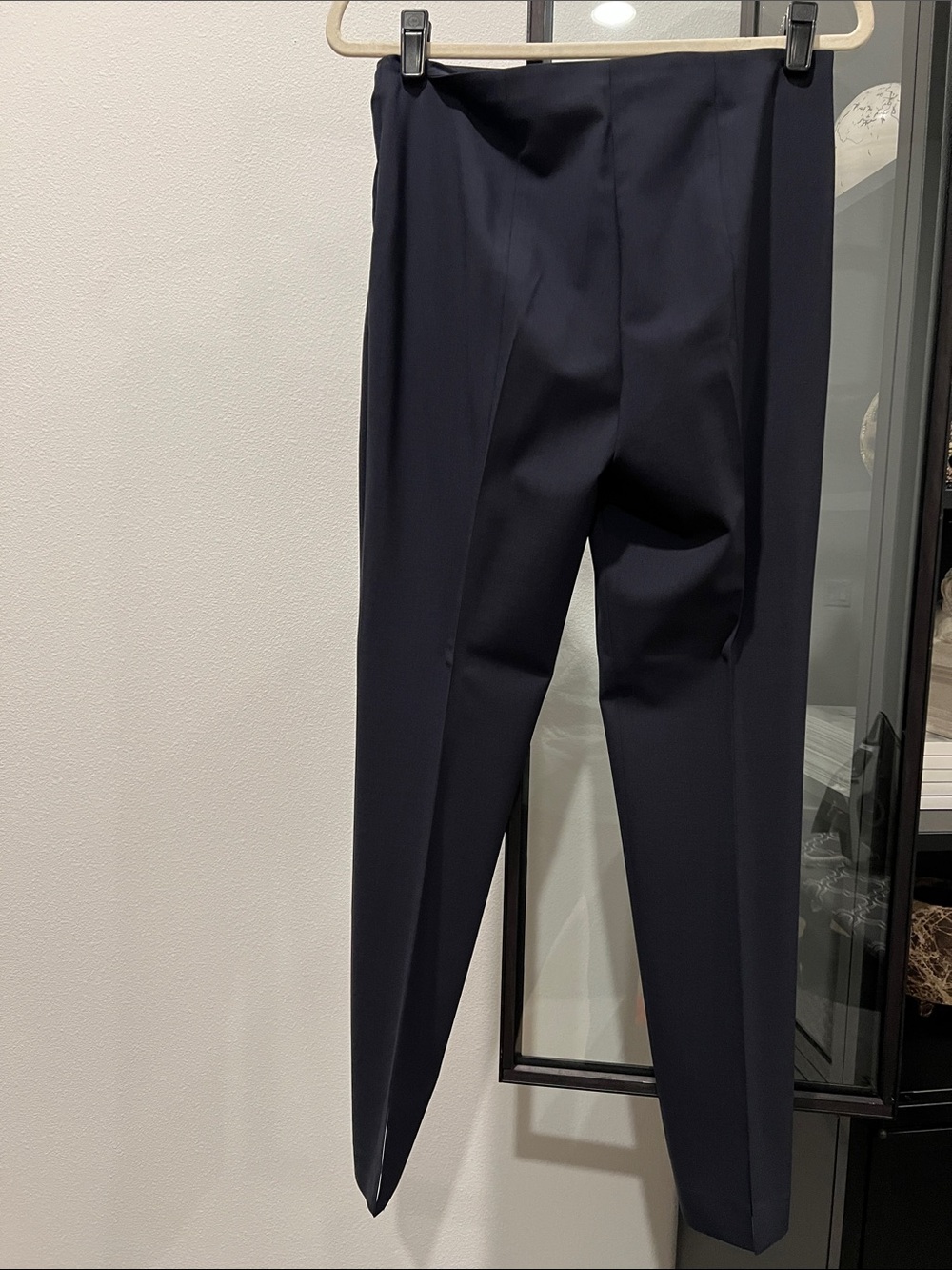 Theory Straight-Leg Pants in Navy - Picture 2 of 4